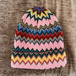 Missoni Zig Zag Winter Hat Beanie NWOT